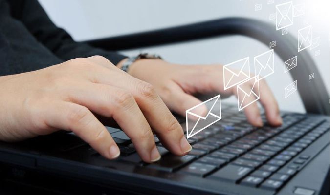 email writing concept
