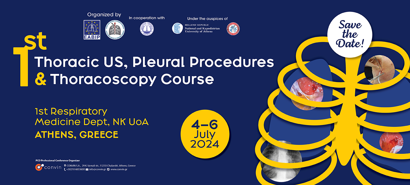 1st Thoracic US Pleural Procedures and Thoracoscopy Course